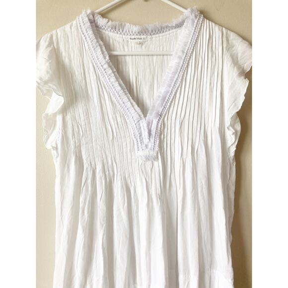 POUPETTE ST BARTH Sasha Mini Dress White Cover-Up Lace XS - Picture 6 of 10